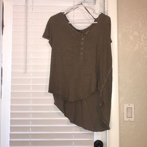 Free People asymmetrical tee